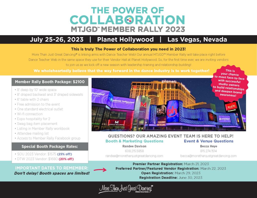 Vendor Opportunities More Than Just Great Dancing