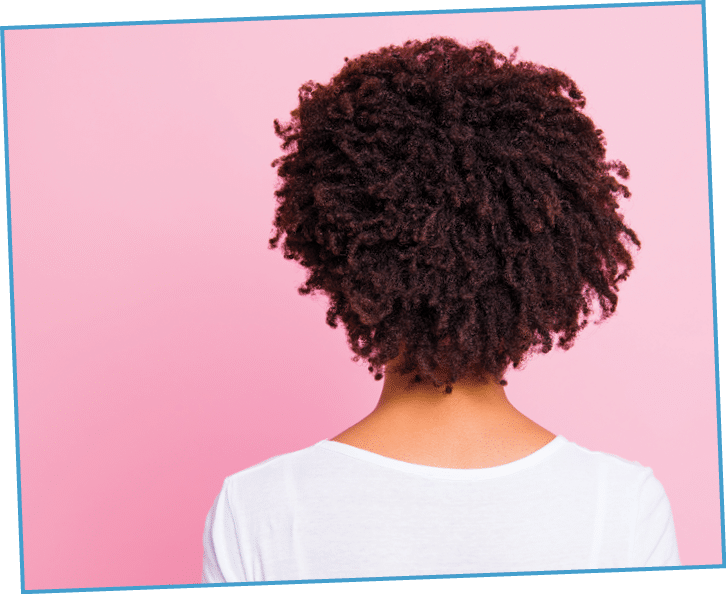 Close-up rear back behind view portrait of her she nice-looking well-groomed attractive wavy-haired girl after salon procedure isolated over pink pastel background 