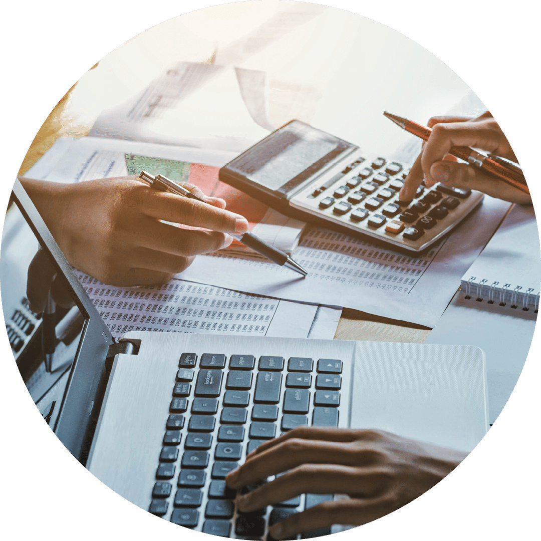 teamwork  business woman accounting concept financial in office