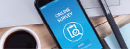 ONLINE SURVEY CONCEPT ON SCREEN