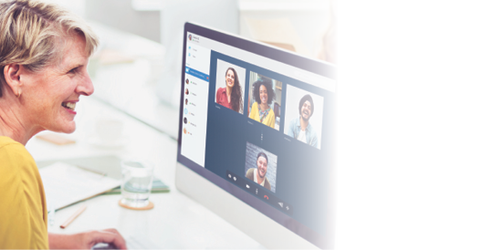 Group Friends Video Chat Connection Concept